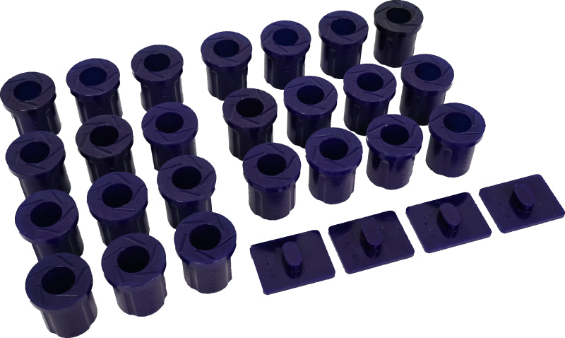 SuperPro 1967-1980 Toyota Land Cruiser Base Rear Leaf Spring and Slipper Pad Bushing Kit - Superpro - part KIT0022K - TLNS Motorsports