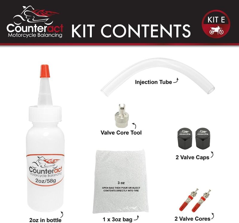 Counteract Motorcycle Balancing Bead DIY Kit: (1) 2oz Bag / (1) 3oz Bag - part KIT E - TLNS Motorsports
