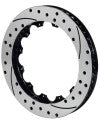 Wilwood Rotor-SV-SRP72 Iron-RH-Drill-BLK 14.00 x 1.25 - 12 on 8.25in - Wilwood - part 160-12341-BK - TLNS Motorsports