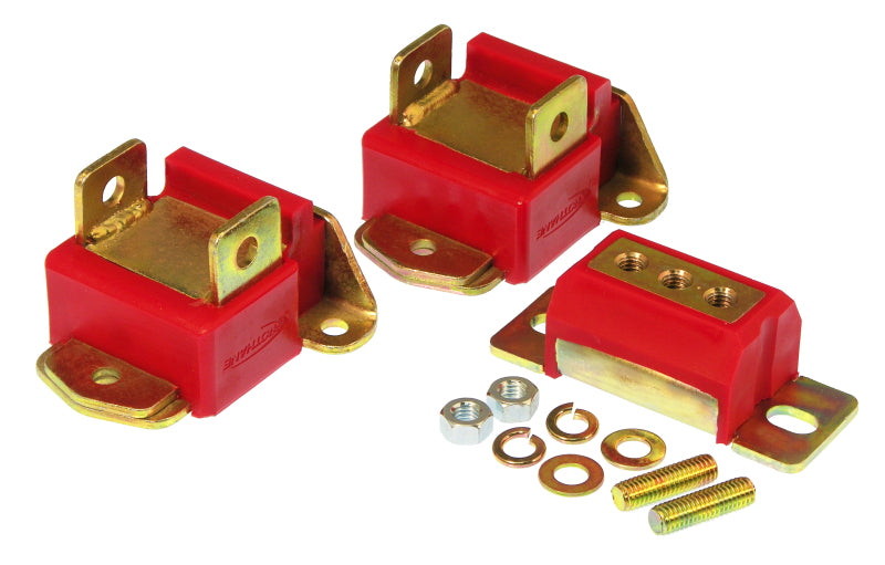 Prothane GM Motor & Trans Mount Kit - Red - part 7-1902 - TLNS Motorsports