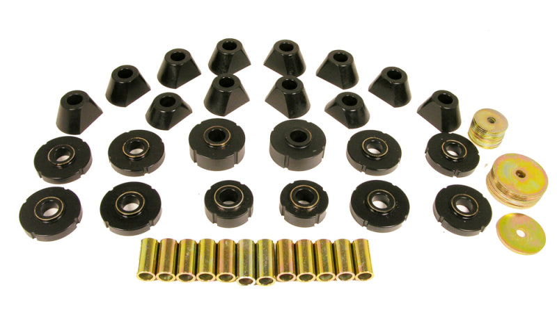 Prothane 67-72 Chevy K10 Blazer Body Mount Kit - Black - Prothane