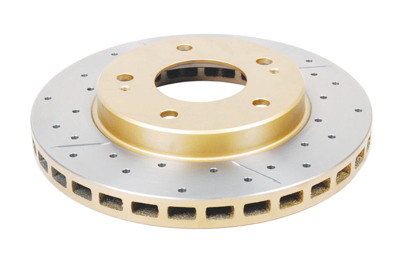 DBA 95-05 Chrysler Sebring Rear Rotor Front Street Series Drilled & Slotted Rotor w/Gold Hat - DBA - part DBA421X - TLNS Motorsports