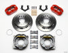 Wilwood Dynapro Low-Profile 11.00in P-Brake Kit - Red Mopar/Dana 2.50in Off w/Snap Ring Bearing - Wilwood - part 140-11386-R - TLNS Motorsports