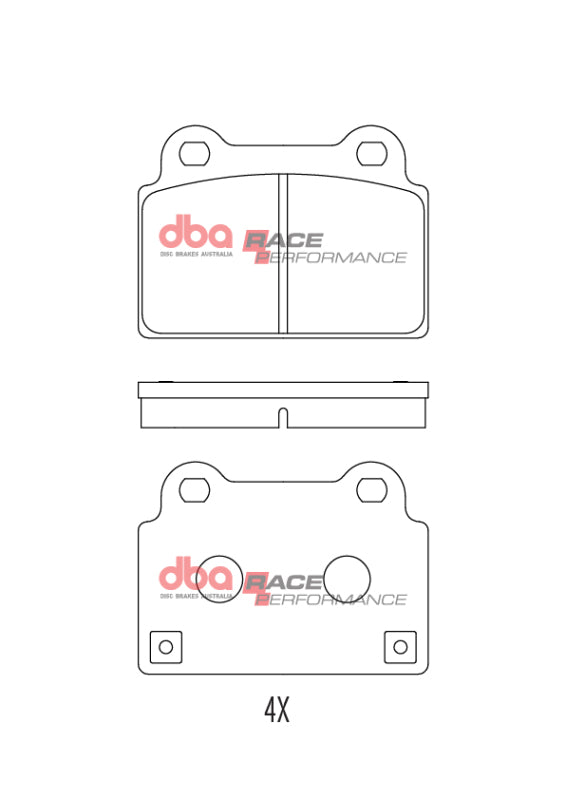 DBA 08-16 Mitsubishi Lancer Evolution Rear RP Performance Brake Pads - DBA - part DB2215RP - TLNS Motorsports