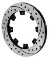 Wilwood Rotor-ULHP Iron LH-SRP BLK Drl 12.19 x .810 - 8 on 7.78in - Wilwood - part 160-6925-BK - TLNS Motorsports