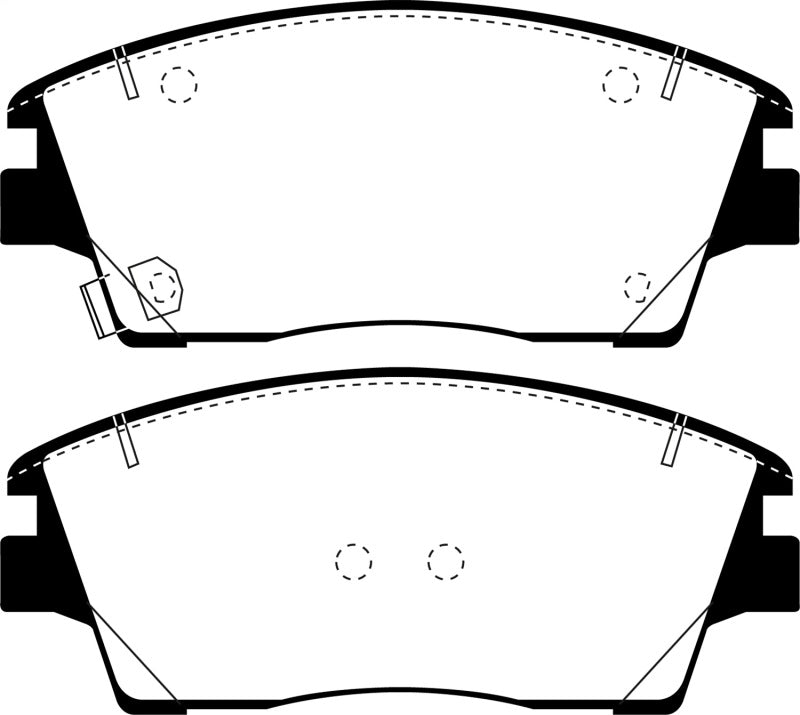 EBC 2016+ Hyundai Tucson Ultimax2 Front Brake Pads - part UD1847 - TLNS Motorsports