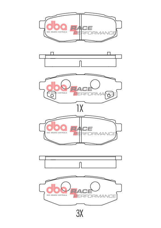 DBA 2012+ Subaru BRZ / 2012+ Toyota 86/GR 86 Rear RP Performance Brake Pads - DBA - part DB1789RP - TLNS Motorsports