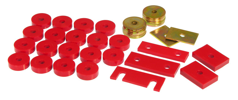 Prothane 55-57 Chevy Full Conv Only Body Mount - Red - part 7-130 - TLNS Motorsports