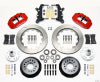 Wilwood Narrow Superlite 6R Front Hub Kit 14.00in Red 60-68 Ford / Mercury Full Size / Galaxie - Wilwood - part 140-13655-R - TLNS Motorsports