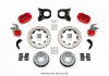 Wilwood Forged Dynalite P/S Rear Kit w/MC4 P-Brake Drill Red Chev 12 Bolt w/Clip Eliminator - Wilwood - part 140-14224-DR - TLNS Motorsports