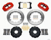 Wilwood Narrow Superlite 6R Front Hat Kit 14.00in Red Backdraft Cobra (BMW E36 Based) - Wilwood - part 140-10969-R - TLNS Motorsports