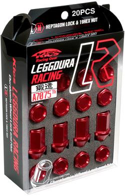 Project Kics 12X1.25 Black Leggdura Racing Lug Nuts (Laser Logo) - 20 PCS - part WKIZ3K - TLNS Motorsports