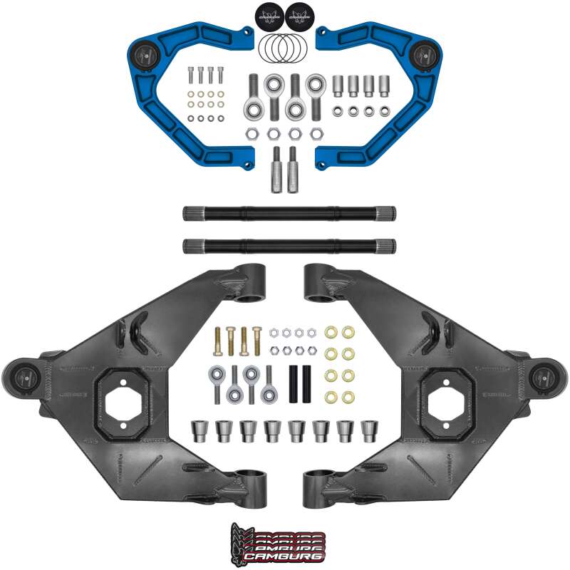 Camburg 21-25 Ford Bronco Trail Series Long Travel Kit w/ Billet XJ UCA - King Blue - Camburg - part CAM-110243-KX-BLU - TLNS Motorsports