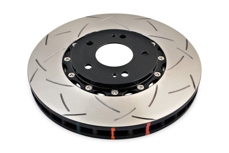DBA 03-05 Evo 8/9 Front Slotted 5000 Series 2 Piece Rotor Assembled w/ Black Hat - DBA - part DBA52218BLKS - TLNS Motorsports