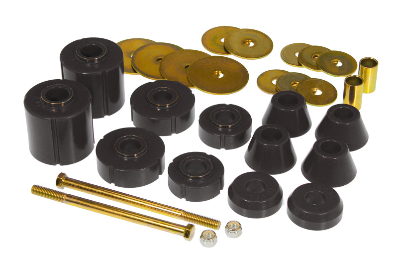 Prothane 67-72 GM Body Mount 12 Bushing Kit - Black - Prothane