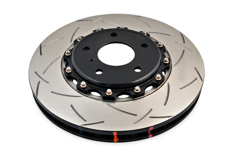 DBA 03-07 350Z / 03-04 G35 w/ Brembo Front Slotted 5000 Series 2 Piece Rotor Assembled w/ Black Hat - DBA - part DBA5600BLKS - TLNS Motorsports