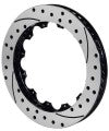 Wilwood Rotor-SRP48 SPC-37-RH-BLK-Drill 13.06 x 1.25 - 12 on 8.75in - Wilwood - part 160-7798-BK - TLNS Motorsports