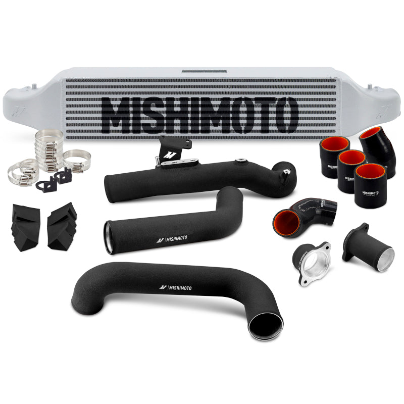 Mishimoto 2022+ Honda Civic 1.5T Intercooler Kit - Silver Intercooler - Black Pipes - Mishimoto - part MMINT-CIV-22KSLWBK - TLNS Motorsports