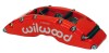 Wilwood Caliper-TC6R-Red 1.88/1.62/1.62in Pistons 1.38in Disc - Wilwood - part 120-14319-FSR - TLNS Motorsports