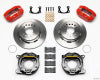 Wilwood Dynapro Lug Mount P/S Park Brake Kit Red New Big Ford 2.50in Offset - Wilwood - part 140-13181-R - TLNS Motorsports