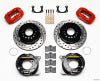 Wilwood Forged Dynalite P/S Park Brake Kit Drill Red New Big Ford 2.50in Offset Front Caliper Mount - Wilwood - part 140-9791-DR - TLNS Motorsports