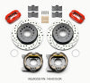 Wilwood Forged Dynalite P/S Park Brake Kit Drilled Red 12 Bolt 2.75in offset Staggered Shock - Wilwood - part 140-9315-DR - TLNS Motorsports
