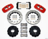 Wilwood AERO4 RearTruck Kit 14.25in Drill Red 1999-2010 GM 1500-SUV 2 Piston OE Caliper - Wilwood - part 140-9838-DR - TLNS Motorsports