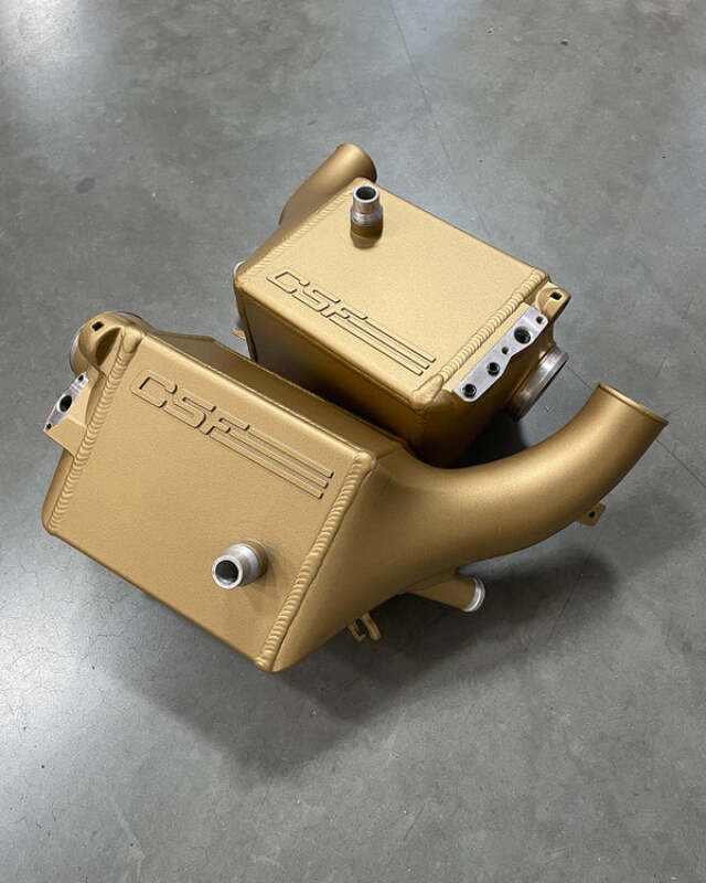 CSF 2025+ BMW G90 M5 / G99 M5 Touring Charge Air Cooler - Carbon Ceramic Gold Gloss - CSF - part 8351CCGG - TLNS Motorsports