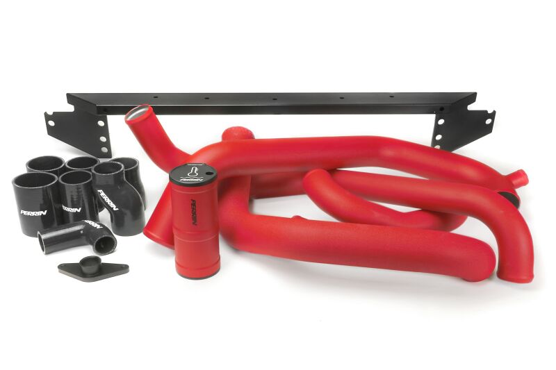PERRIN 02-07 Subaru WRX/STI Front Mount Intercooler Boost Tube Kit - Red - Perrin Performance - part PSP-ITR-400-3RD - TLNS Motorsports