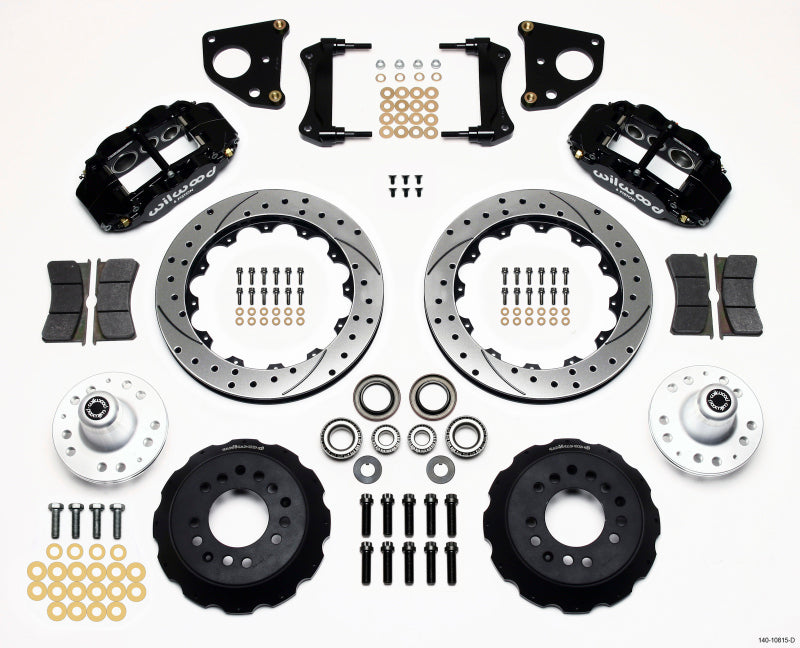 Wilwood Narrow Superlite 6R Front Hub Kit 12.88in Drilled 62-72 CDP B & E Body-Drum - part 140-10815-D - TLNS Motorsports