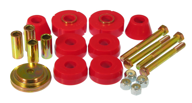 Prothane 63-66 Chevy C10 1/2Ton 2wd PU Body Mount - Red - Prothane