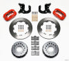 Wilwood Forged Dynalite P/S Rear Kit Red Mopar-Dana 2.36in Offset - Wilwood - part 140-2117-R - TLNS Motorsports