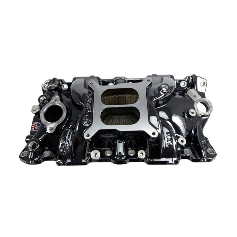 Edelbrock 55-86 Chevy SB Performer EPS Intake Manifold - Black Plasma Finish - Edelbrock - part 2701-BP - TLNS Motorsports