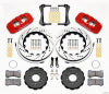Wilwood AERO6 Front Hat Kit 14.00 Drilled Red 2005-2014 Mustang w/ BMR Suspn. w/Lines - Wilwood - part 140-13685-DR - TLNS Motorsports