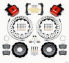 Wilwood Combination Parking Brake Rear Kit 12.88in Drilled Red 2013-Up Ford Focus ST w/ Lines - Wilwood - part 140-13031-DR - TLNS Motorsports