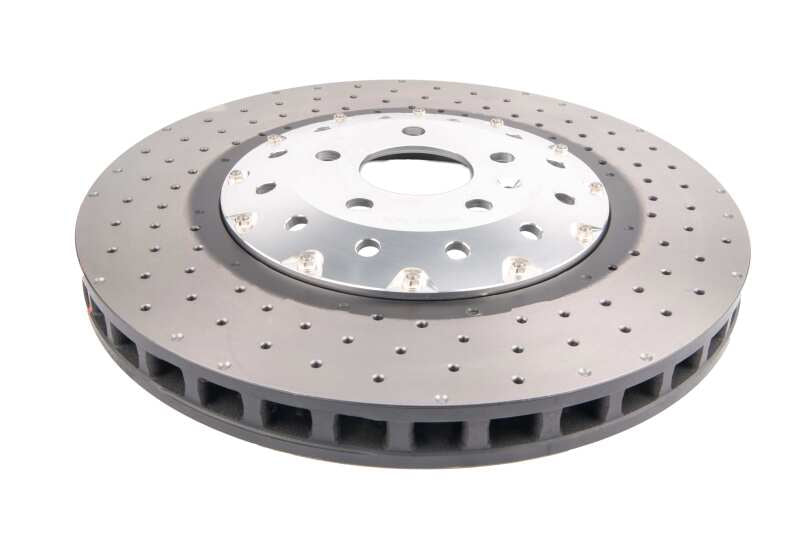 DBA 14-18 Audi RS7 Iron Rotors Front 5000 Series Drilled & Slotted Rotor w/Silver Hat - DBA - part DBA53002SLVXD - TLNS Motorsports