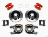 Wilwood D154 P/S P-B Kit Drilled-Red 12 Bolt 2.75in offset Staggered Shock - Wilwood - part 140-12570-DR - TLNS Motorsports