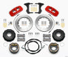 Wilwood AERO4 Rear Kit 14.00 Red 2005-2014 Mustang w/ BMR Suspn. w/Lines - Wilwood - part 140-13686-R - TLNS Motorsports