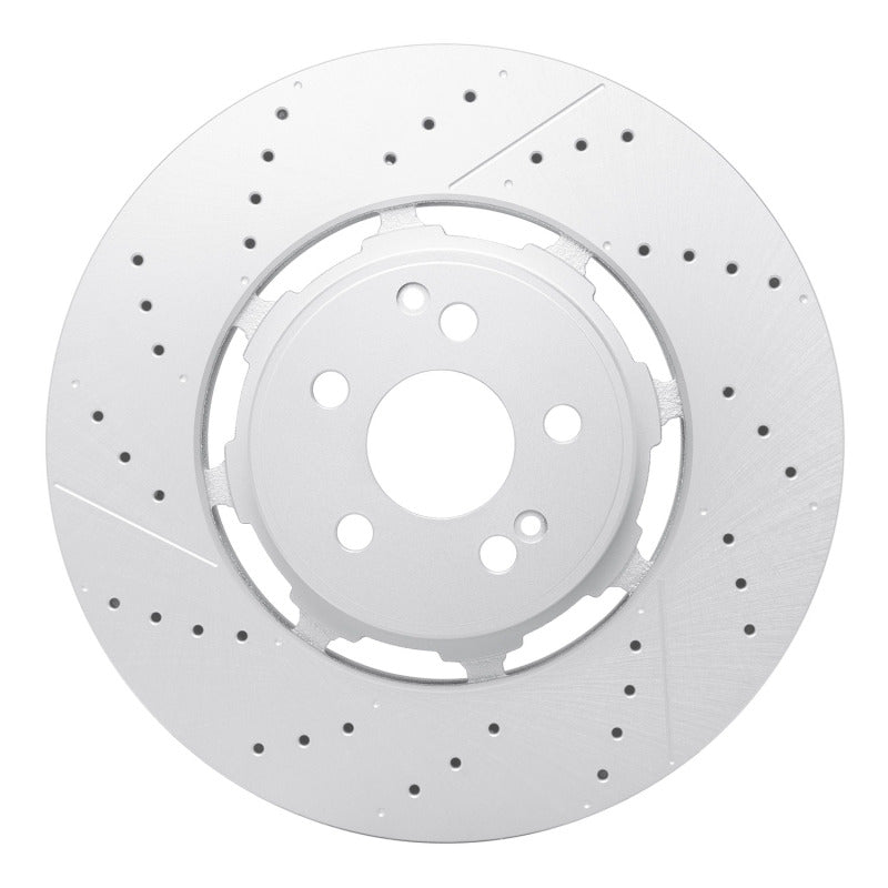 DFC 21-25 Mercedes-Benz Gle63 AMG S Suv Rear Drilled & Slotted Hi-Carbon Alloy GEOMET Coated Rotor - DFC