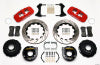 Wilwood AERO4 Rear P-Brake Kit 14.00in Drilled Red Chevy 12 Bolt w/ C-Clips - Wilwood - part 140-10943-DR - TLNS Motorsports