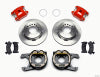 Wilwood D154 P/S Park Brake Kit Red Chevy 12 Bolt 2.75in Off w/ C-Clips - Wilwood - part 140-12215-R - TLNS Motorsports