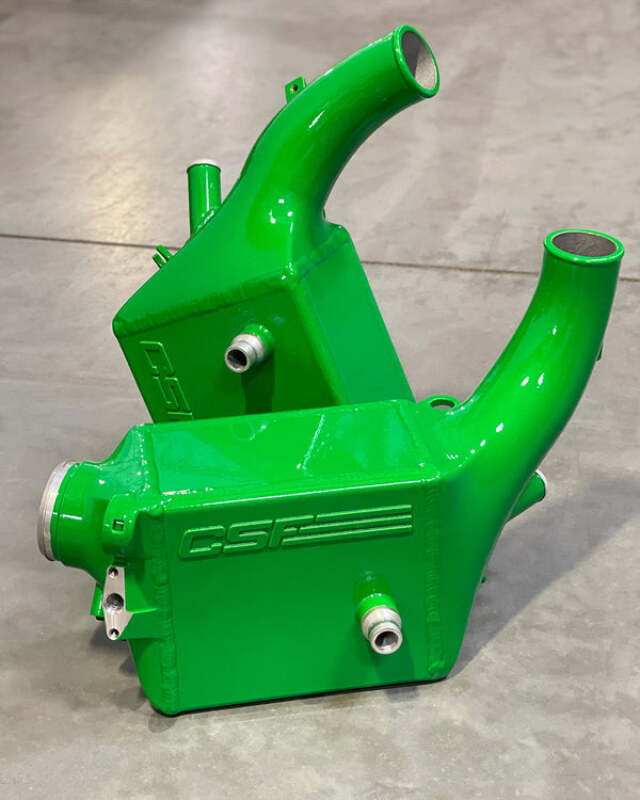 CSF 16-21 BMW M5 (F90) / 17-21 BMW M8 (F91/F92/F93) Twin Charge-Air-Cooler Set - Java Green - CSF - part 8178JG - TLNS Motorsports
