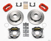 Wilwood Forged Dynalite P/S Park Brake Kit Red Big Ford 2.36in Offset Currie Blank - Wilwood - part 140-7142-R - TLNS Motorsports