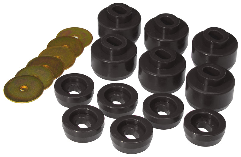 Prothane 07-14 Chevy Silverado Body Mount 12 Bushing Kit - Black - part 7-147-BL - TLNS Motorsports