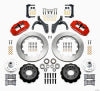 Wilwood Narrow Superlite 6R Front Hub Kit 14.00in Red 59-64 Chevy Impala / 63-64 Corvette - Wilwood - part 140-12465-R - TLNS Motorsports
