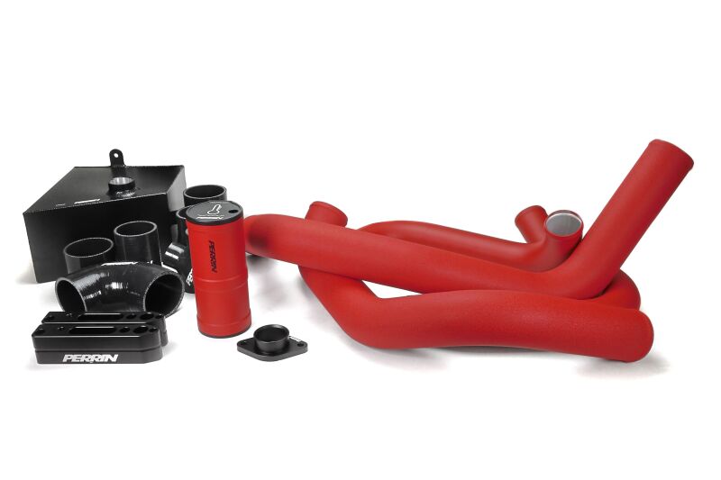 PERRIN 15-21 Subaru WRX Front Mount Intercooler Boost Tube Kit - Red - Perrin Performance - part PSP-ITR-437-3RD - TLNS Motorsports
