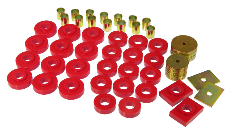 Prothane 55-57 Chevy Full Sedan Body Mount - Red - part 7-129 - TLNS Motorsports