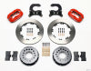 Wilwood Forged Dynalite P/S Rear Kit Red Chev 12 Bolt w C-Clips - Wilwood - part 140-2112-R - TLNS Motorsports