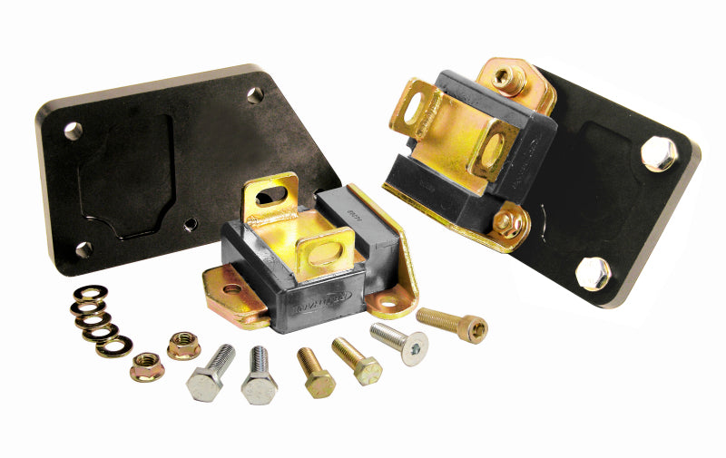Prothane Chevy LS1 Motor Mount Adapter Kit - Black - part 7-519-BL - TLNS Motorsports