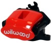 Wilwood Caliper-Combination Parking Brake-R/H-Red 41mm piston 1.00in Disc - Wilwood - part 120-10111-RD - TLNS Motorsports
